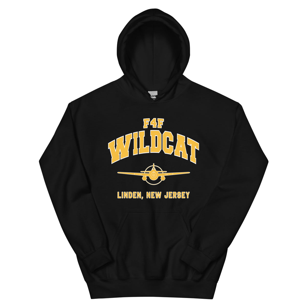F4f Wildcat College Style Unisex Hoodie - I Love a Hangar