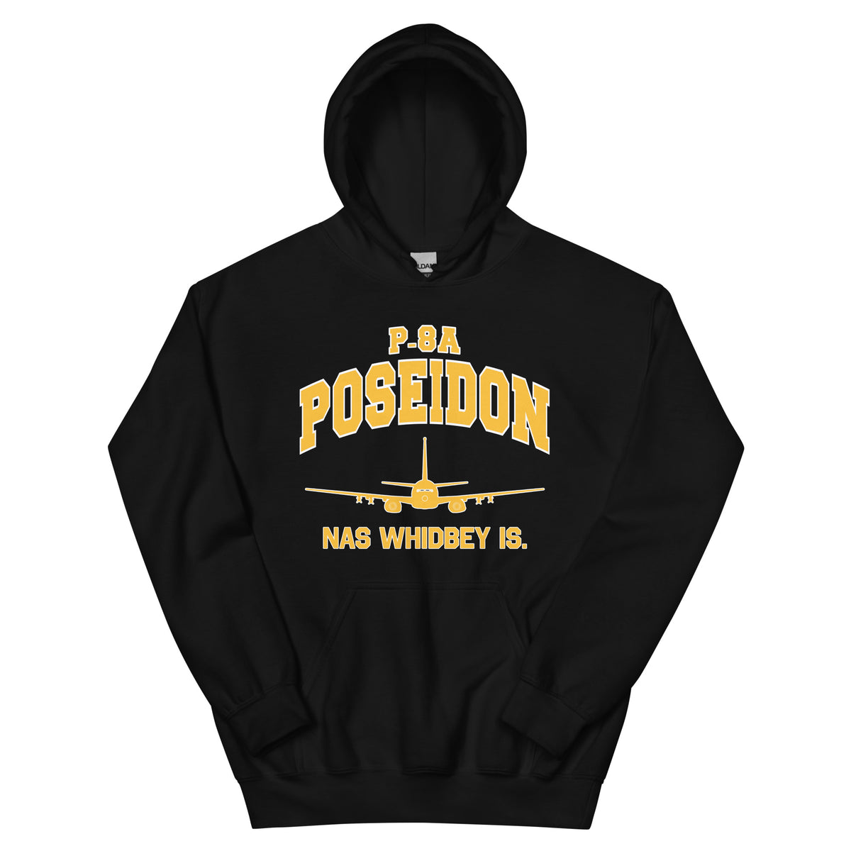 P-8A Poseidon "NAS Whidbey Is." College Style Unisex Hoodie - I Love a Hangar