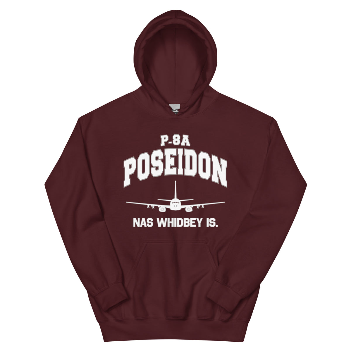 P-8A Poseidon "NAS Whidbey Is." College Style Unisex Hoodie - I Love a Hangar
