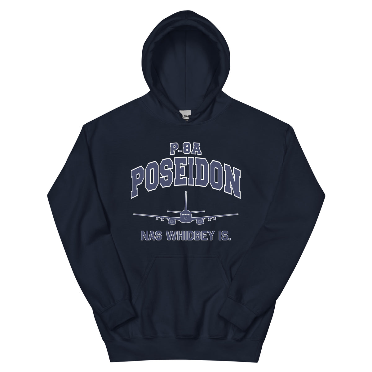 P-8A Poseidon "NAS Whidbey Is." College Style Unisex Hoodie - I Love a Hangar