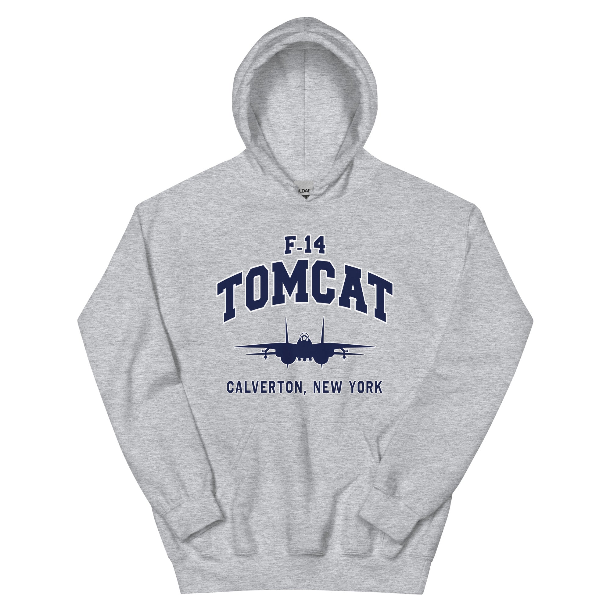 F-14 Tomcat College Style Unisex Hoodie | I Love a Hangar