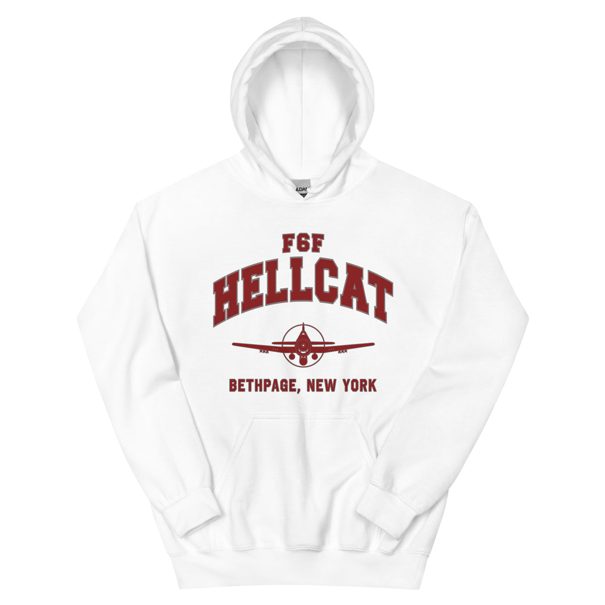 F6F Hellcat College Style Unisex Hoodie - I Love a Hangar