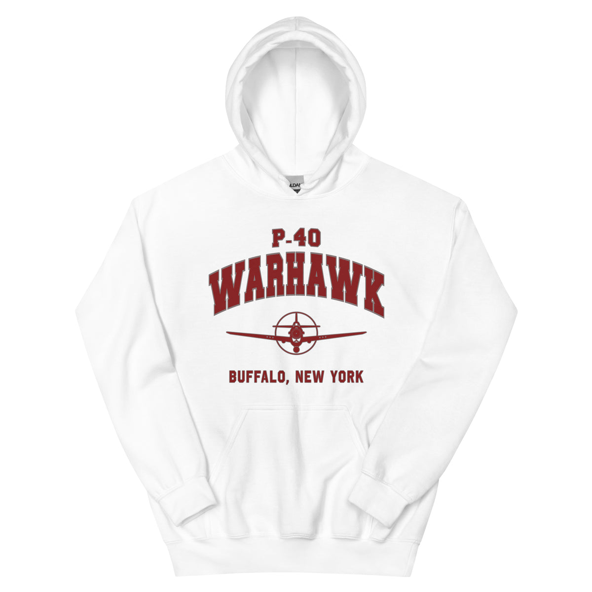 P-40 Warhawk College Style Unisex Hoodie - I Love a Hangar