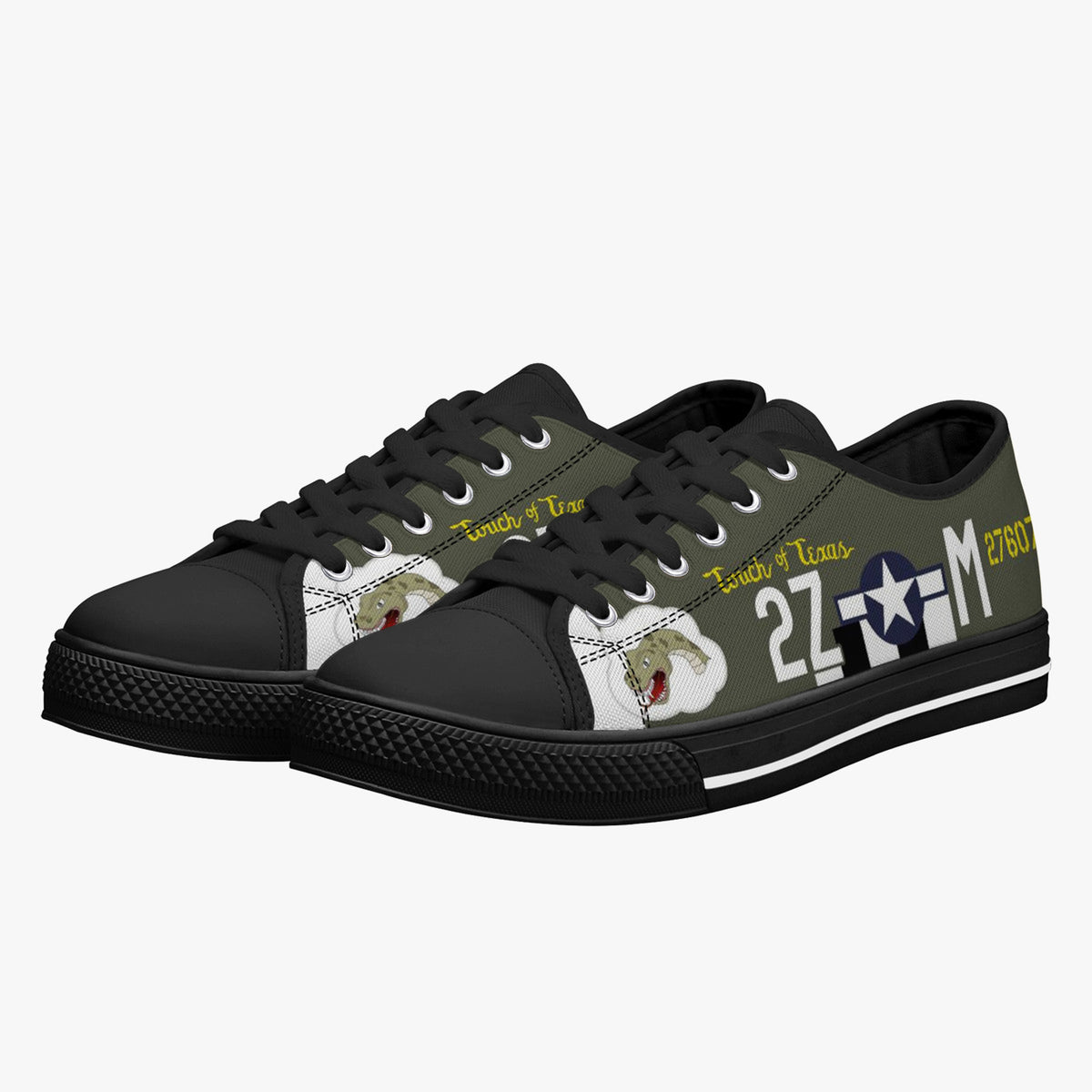P-47 "Touch of Texas" Low Top Canvas Shoes - I Love a Hangar