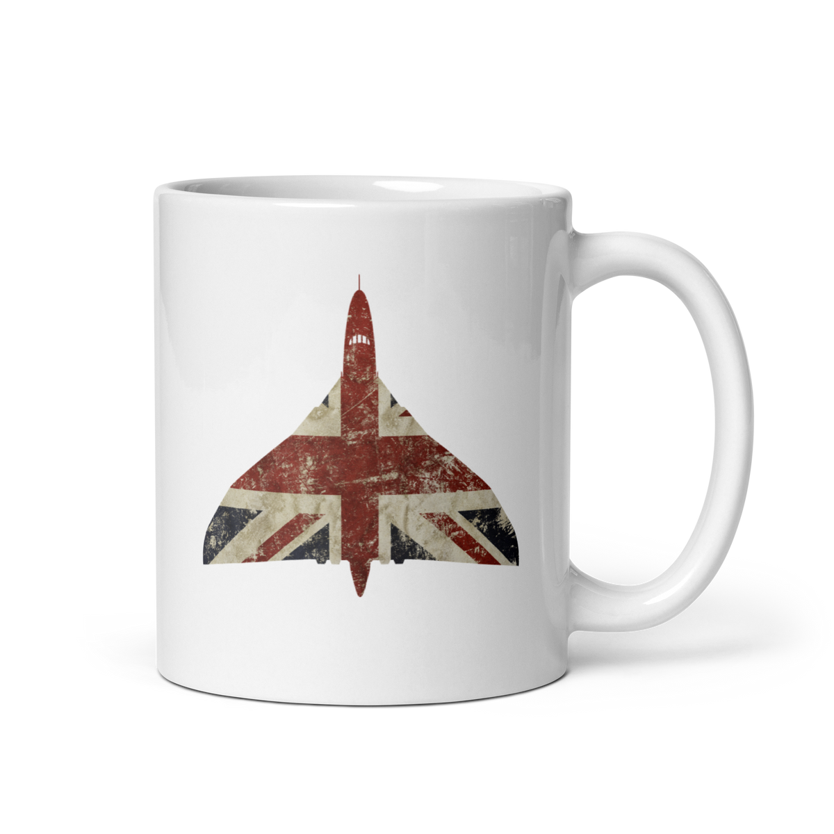 Vulcan Union Jack White Mug