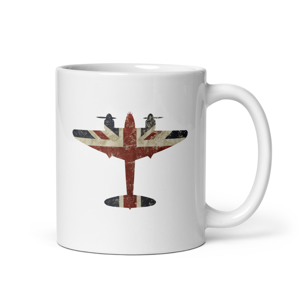 Mosquito Union Jack White Mug