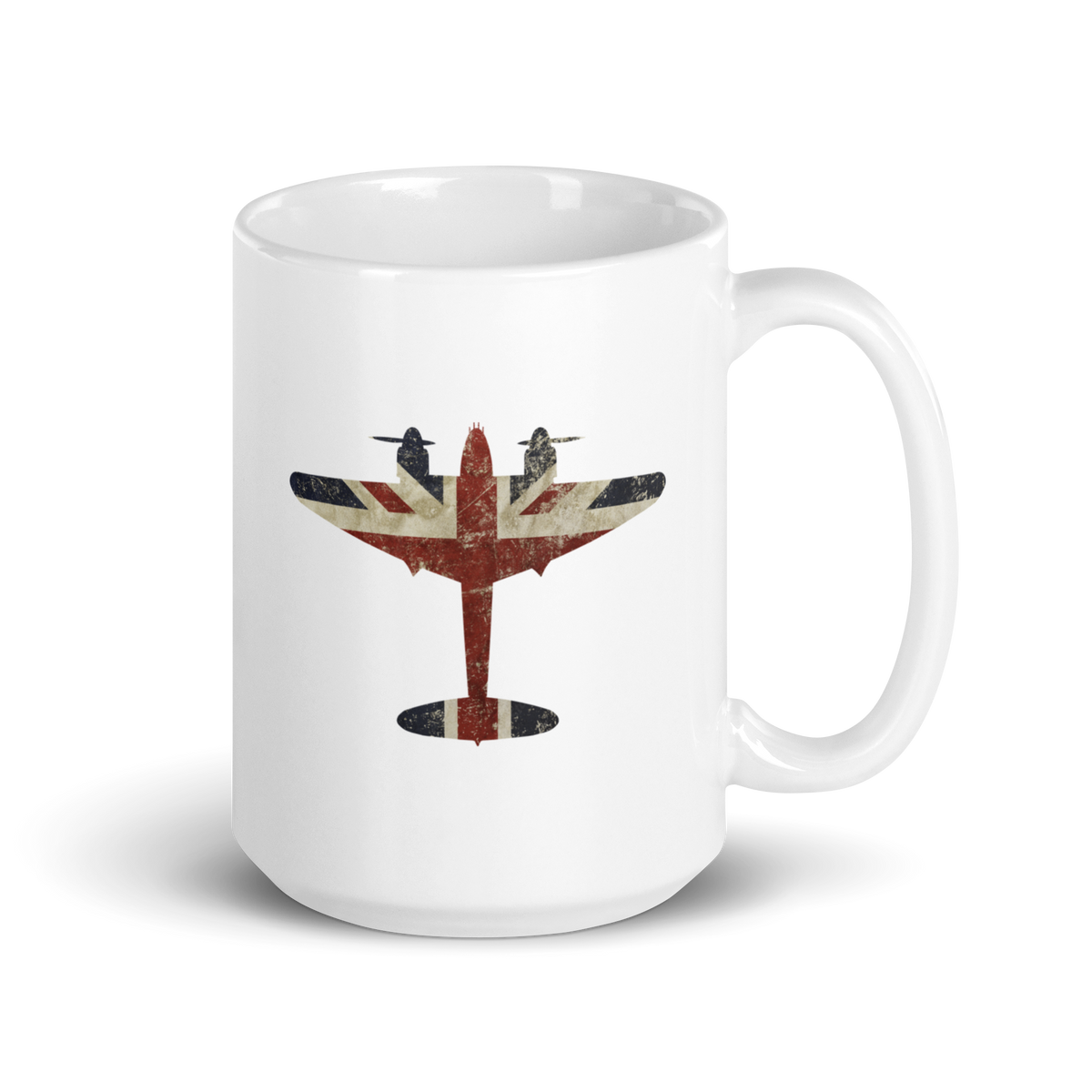 Mosquito Union Jack White Mug