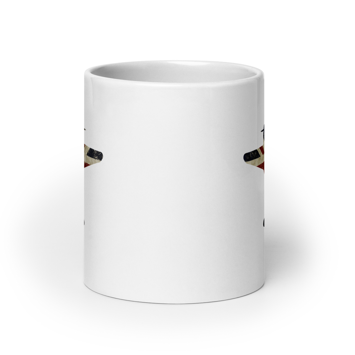 Mosquito Union Jack White Mug
