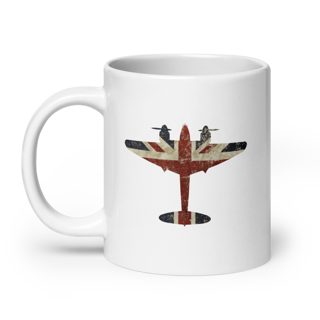 Mosquito Union Jack White Mug