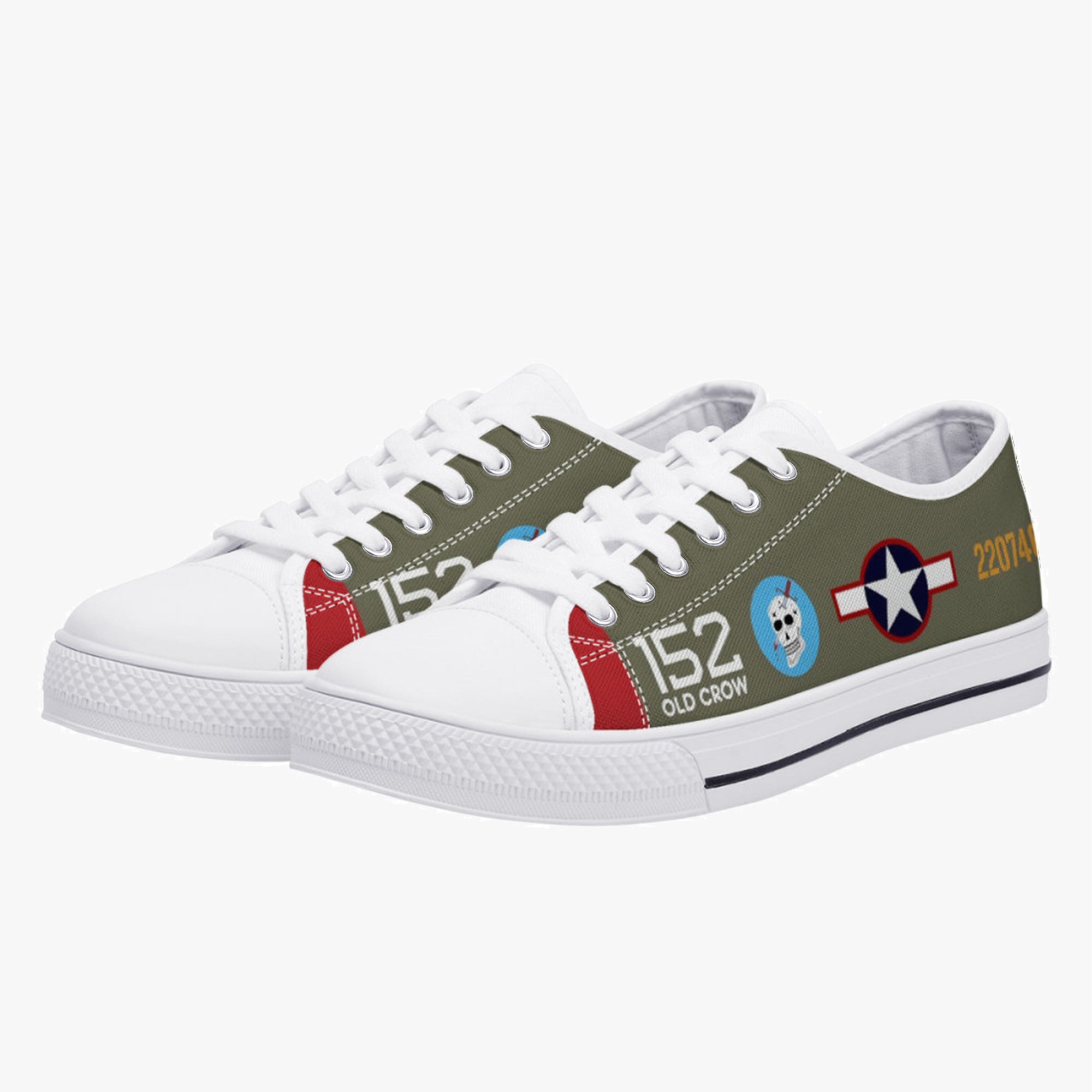 P-39 “Old Crow” Low Top Canvas Shoes