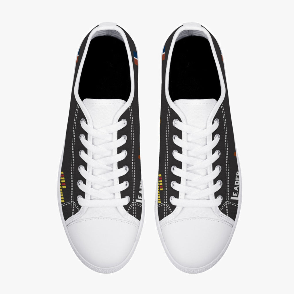 Lancaster "L for Leader" Low Top Canvas Shoes (Black) - I Love a Hangar