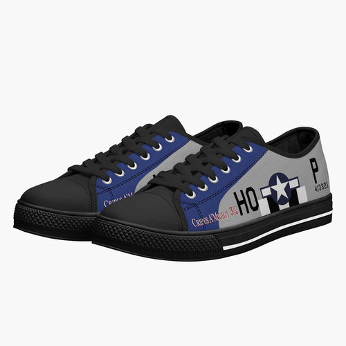 P-51 "Cripes A' Mighty 3rd" Low Top Canvas Shoes - I Love a Hangar