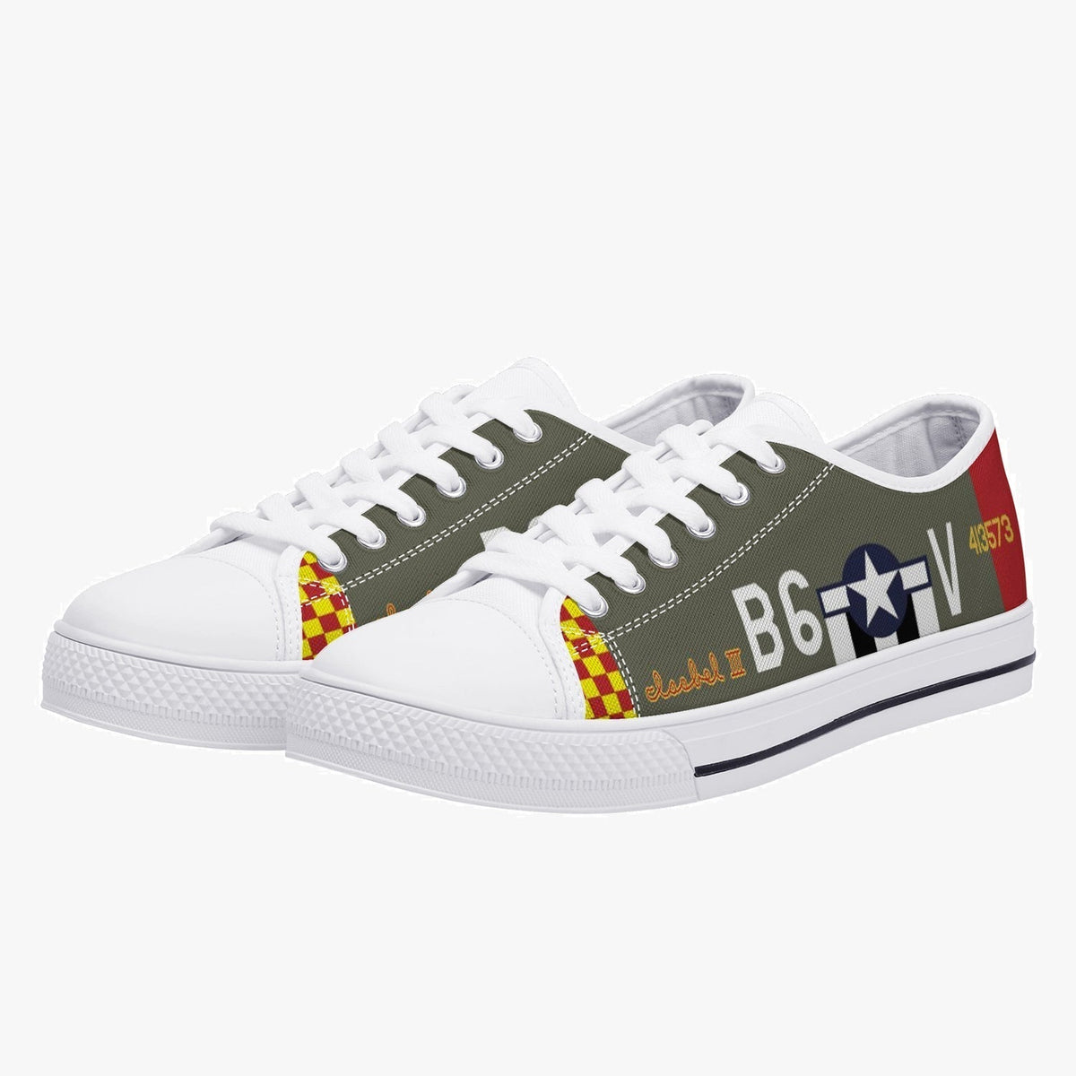 P-51 "Isabel III" Low Top Canvas Shoes - I Love a Hangar