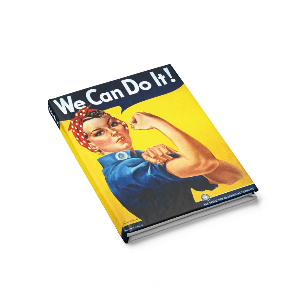 Rosie the Riveter "We Can Do It!" Inspired Hardcover Journal - I Love a Hangar