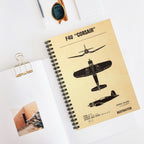 F4U "Corsair" Inspired Spiral Notebook - I Love a Hangar