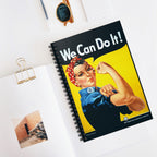 Rosie The Riveter "We Can Do It!" Inspired Spiral Notebook - I Love a Hangar