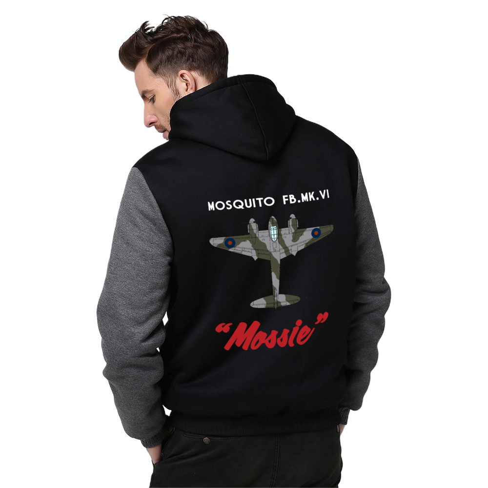 DH.98 Mosquito Mossie Sherpa Lined Full Zip Hoodie