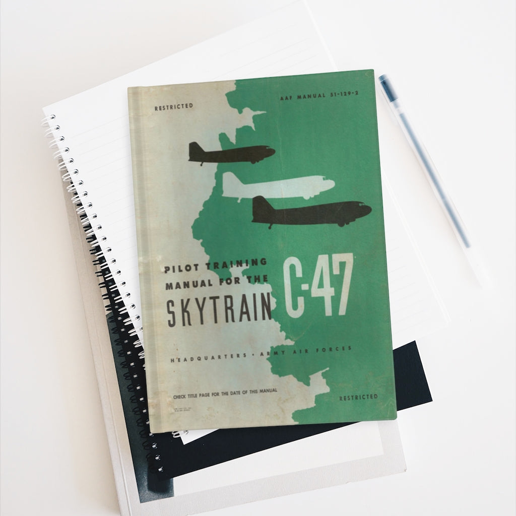 C-47 "Skytrain" Inspired Hardcover Journal - I Love a Hangar