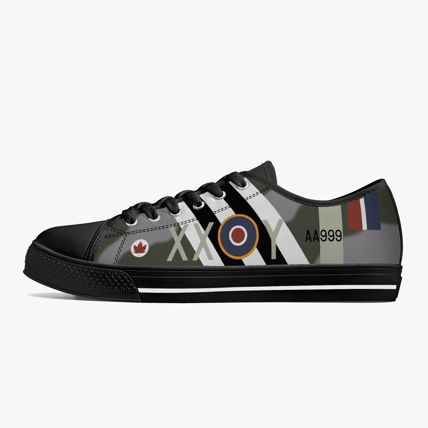 Fighter Command Low Top Canvas Shoe Customisation Request - I Love a Hangar