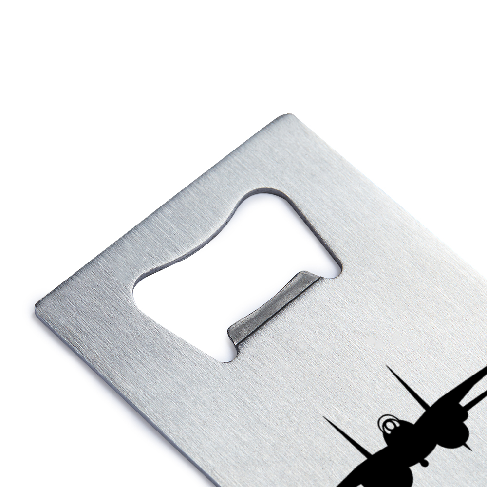 F-14 Tomcat "Any Time Baby!" Stainless Steel Bottle Opener - I Love a Hangar