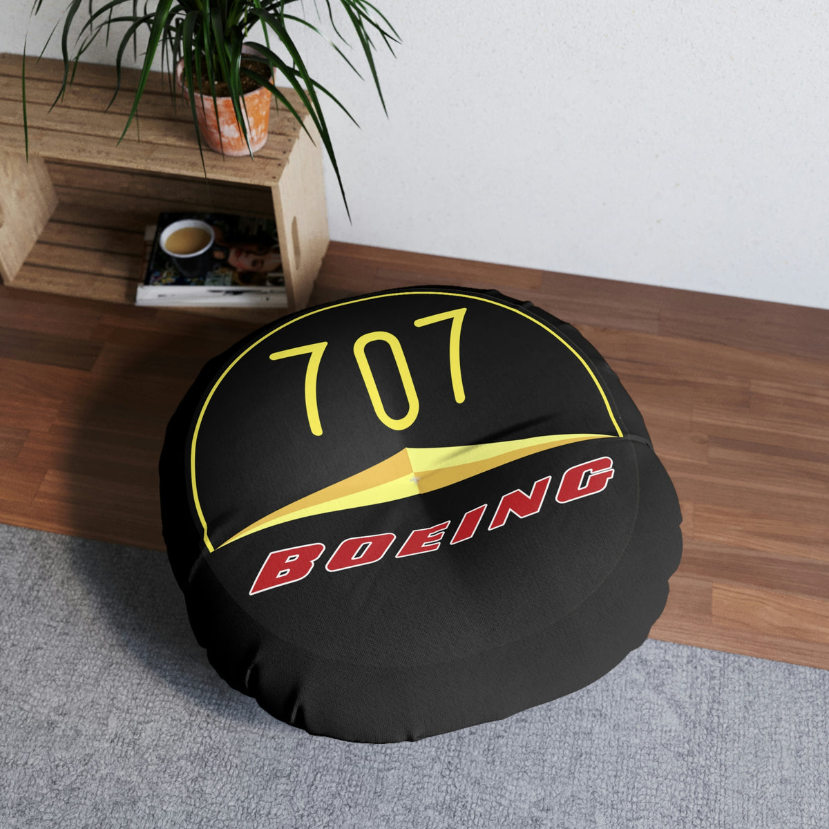 727  Tufted Floor Pillow, Round - I Love a Hangar