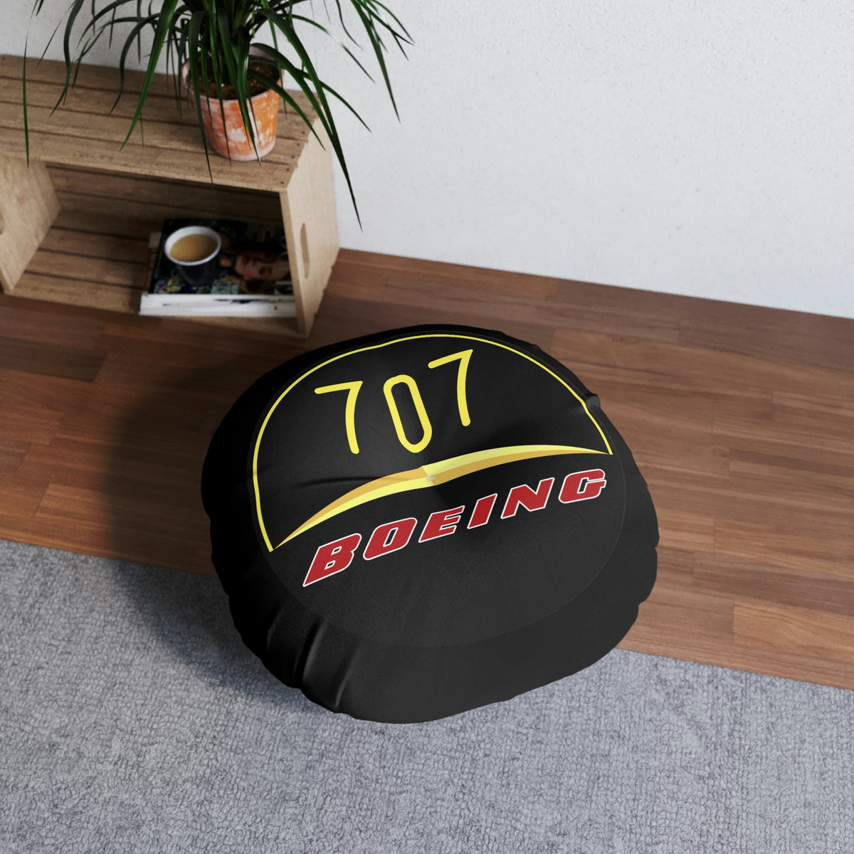 Copy of 707  Tufted Floor Pillow, Round - I Love a Hangar