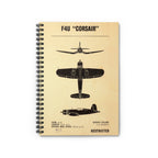 F4U "Corsair" Inspired Spiral Notebook - I Love a Hangar