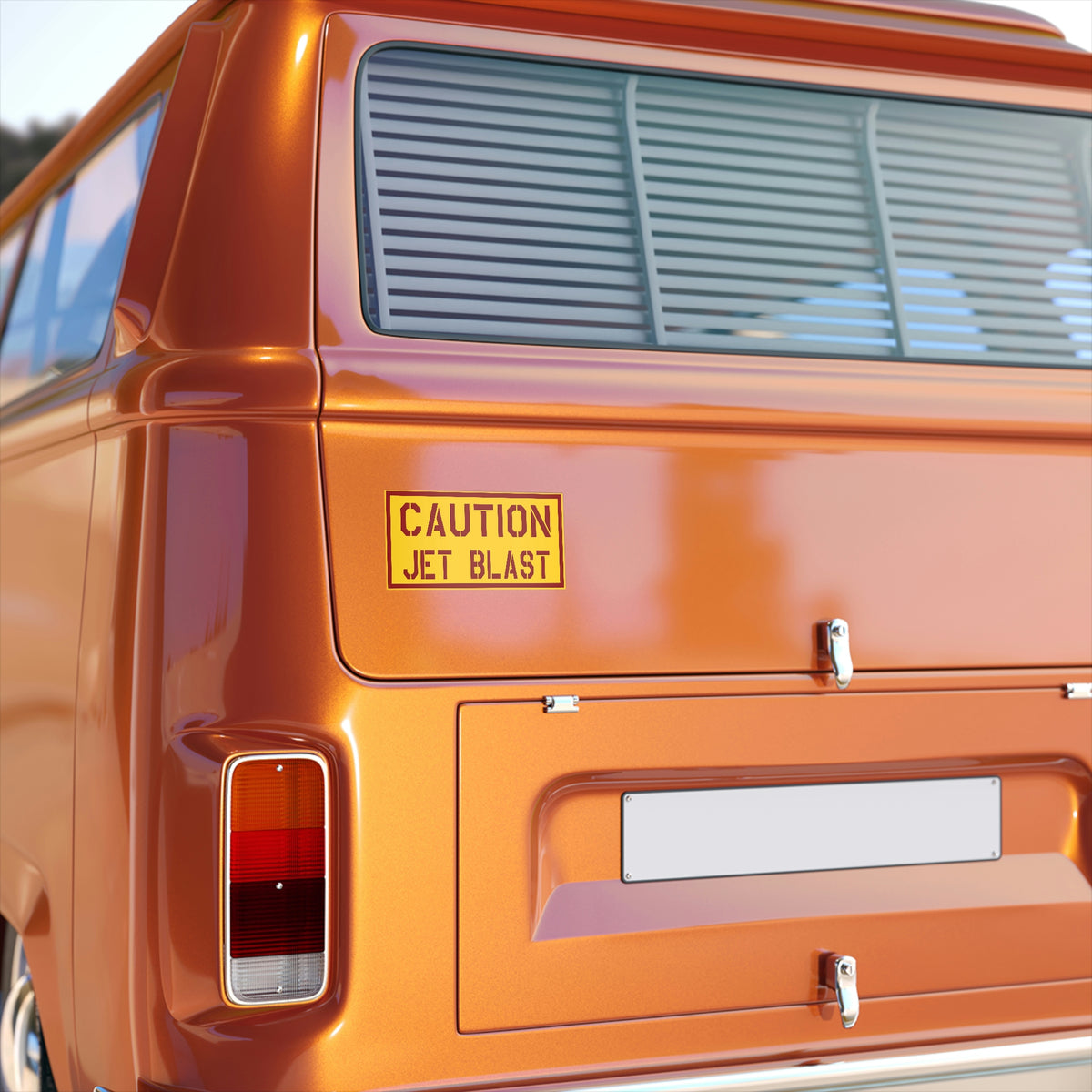 "Cuation - Jet Blast" Bumper Stickers - I Love a Hangar