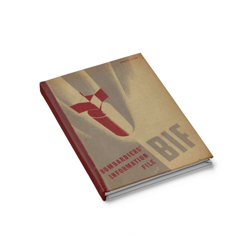 Bombardiers Information File Inspired Hardcover Journal - I Love a Hangar