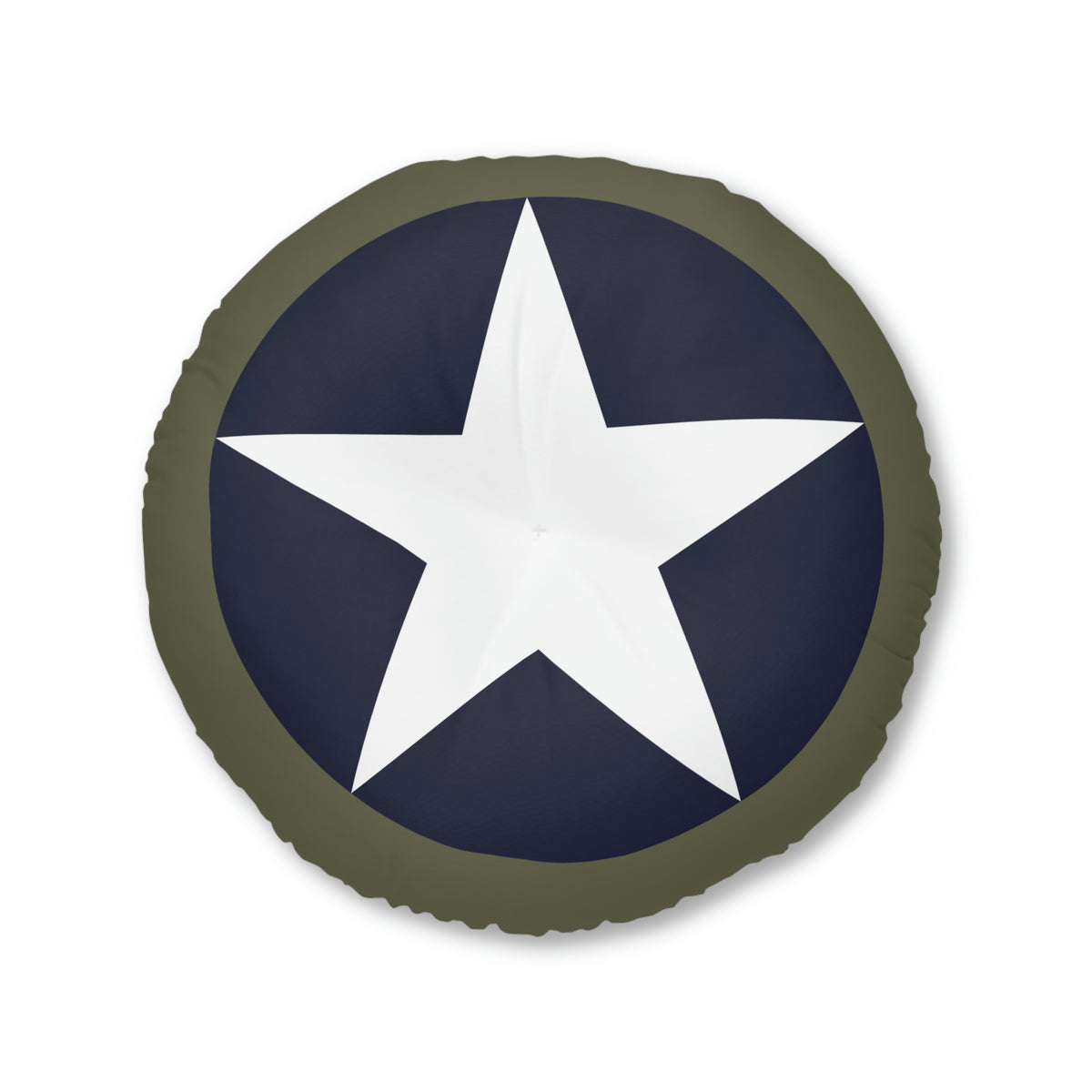 USAAF Tufted Floor Pillow, Round - I Love a Hangar