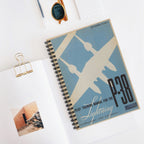 P-38 "Lightning" Inspired Spiral Notebook - I Love a Hangar
