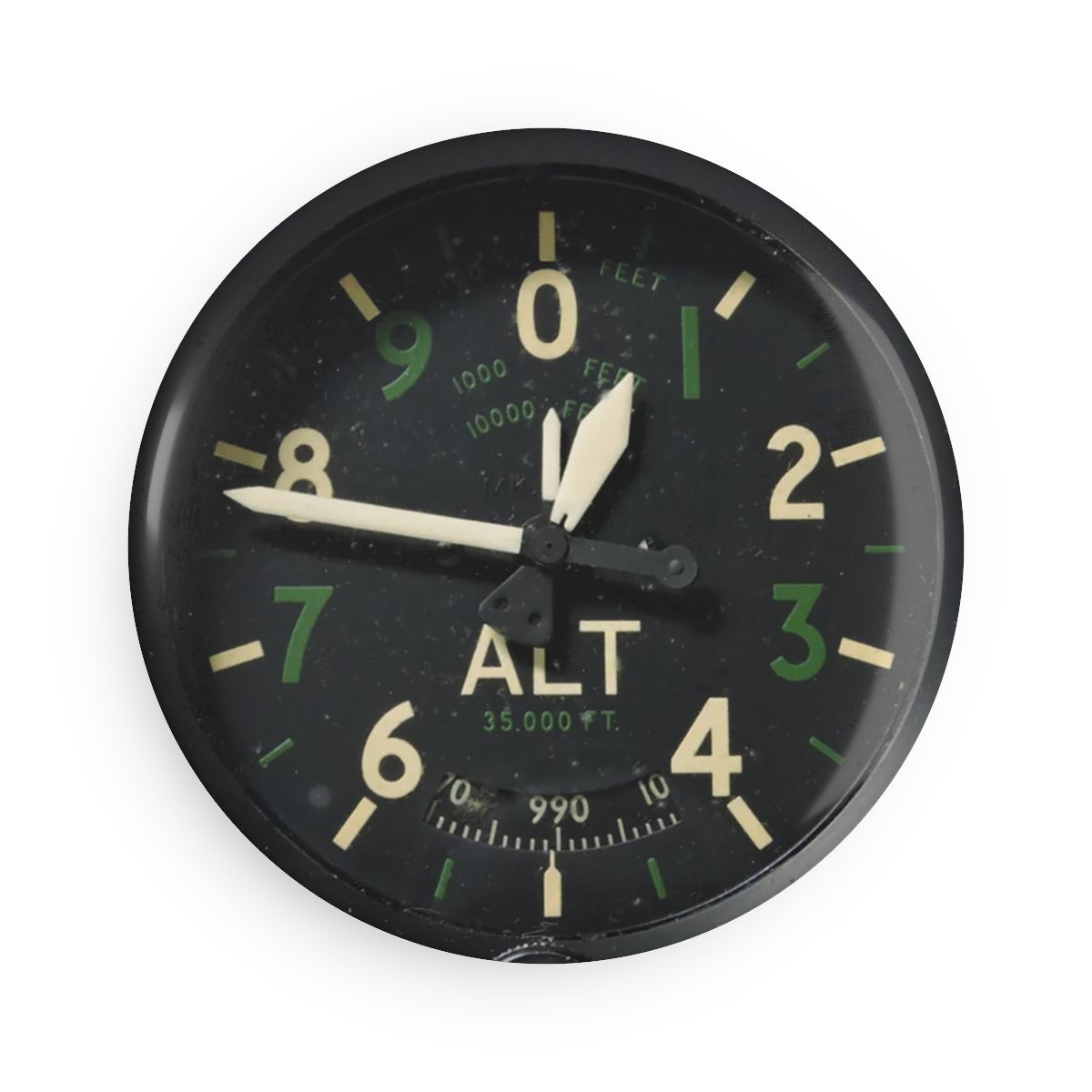 Spitfire Altimeter  Button Magnet, Round (1 & 10 pcs) - I Love a Hangar