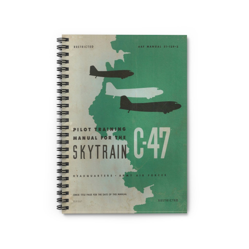 C-47 "Skytrain" Inspired Spiral Notebook - I Love a Hangar