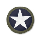 USAAF Tufted Floor Pillow, Round - I Love a Hangar
