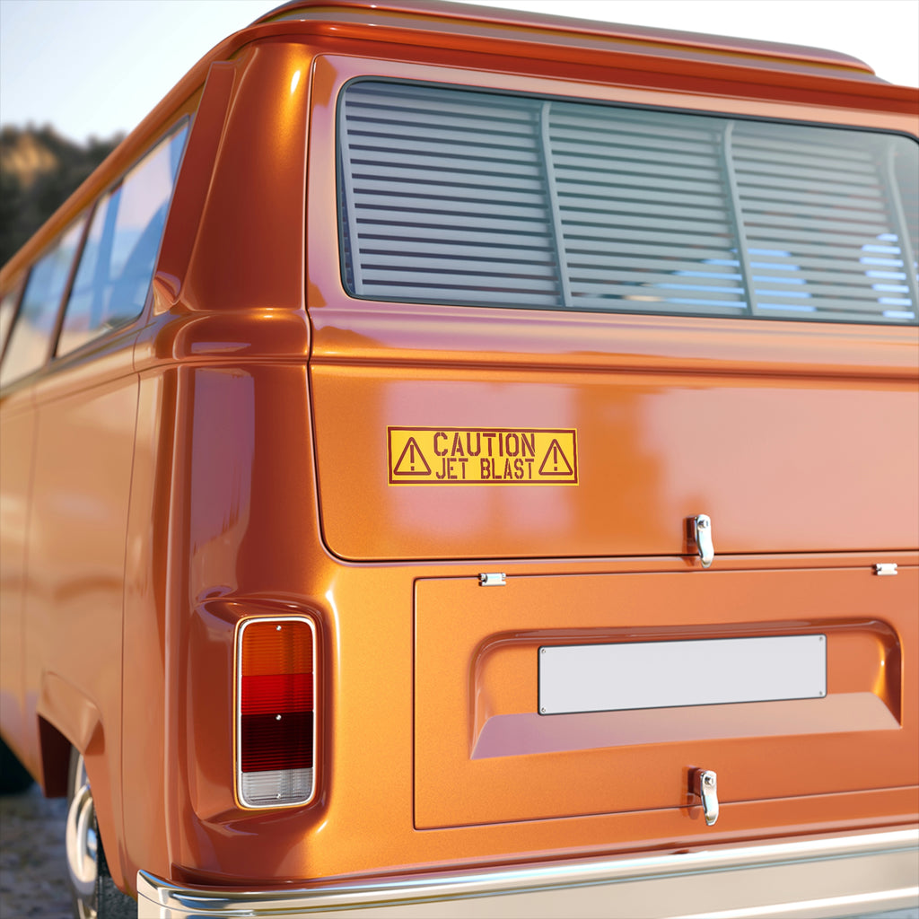 "Cuation - Jet Blast" Bumper Stickers - I Love a Hangar