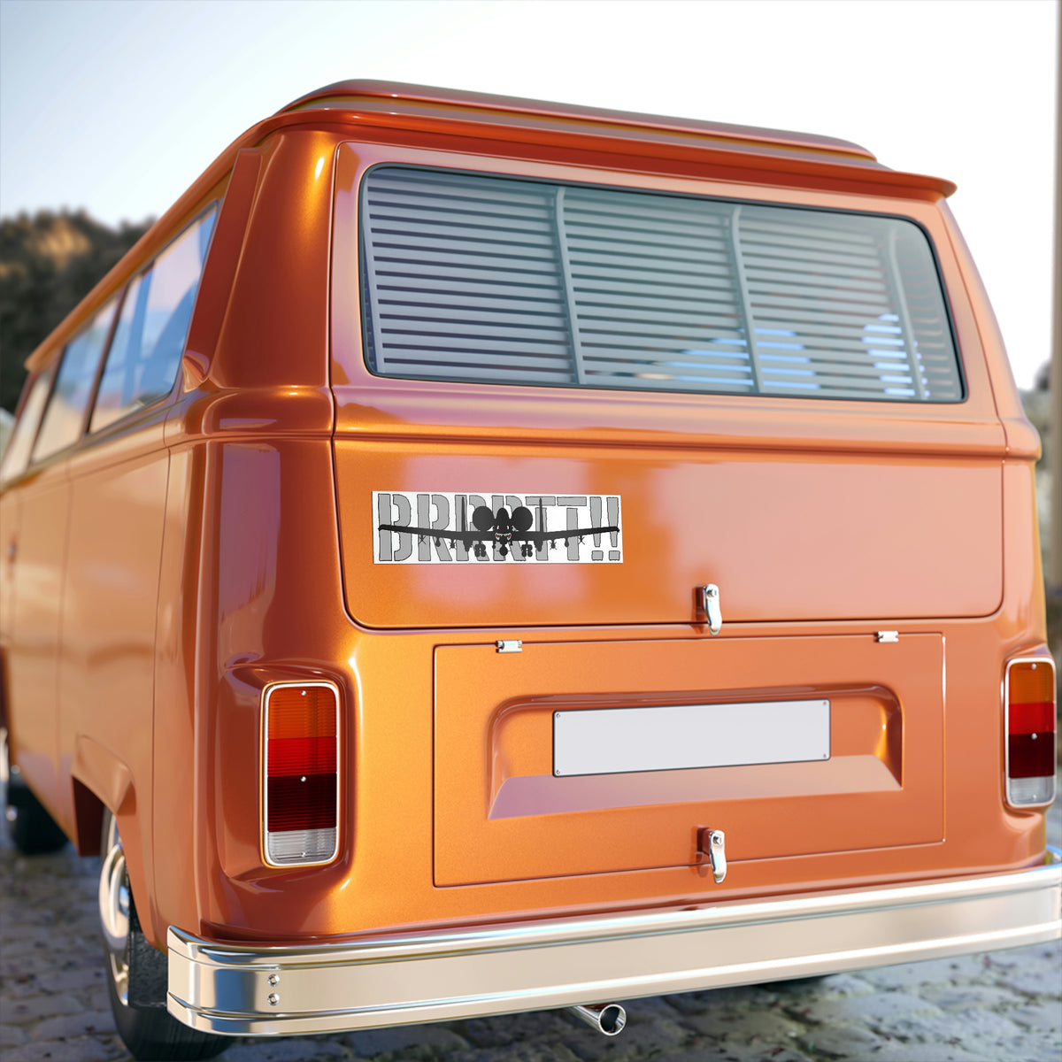 "BRRRTT!!" Bumper Stickers - I Love a Hangar