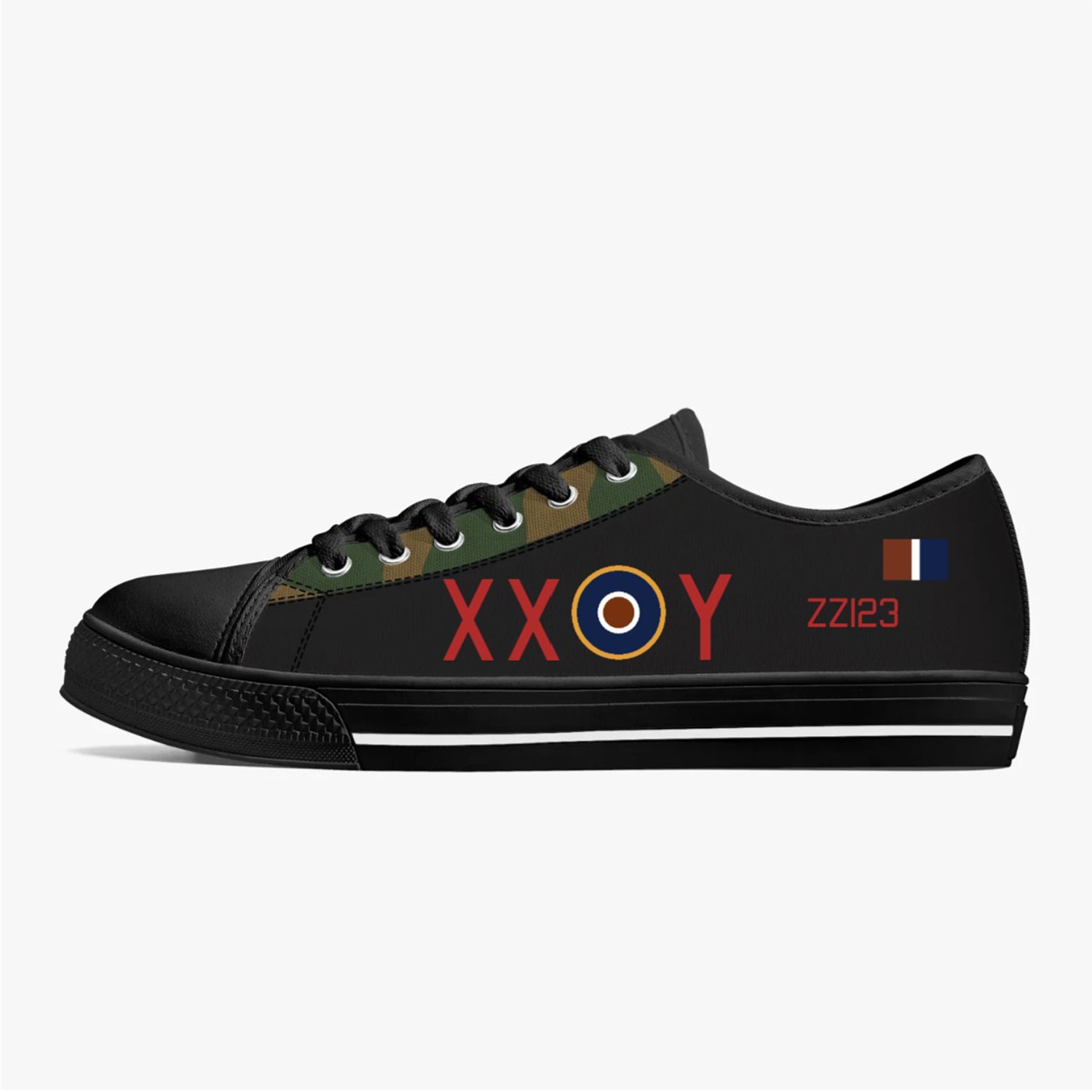 Bomber Command Low Top Canvas Shoe Customisation Request - I Love a Hangar