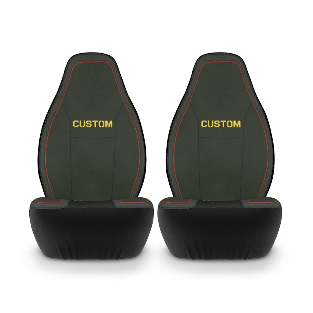 Custom Text Universal Car Seat Covers - I Love a Hangar