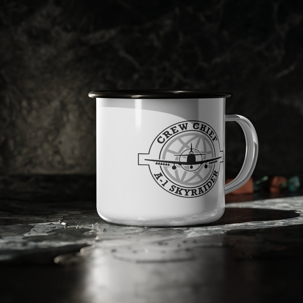 Crew Chief Enamel Mug (A-1 Skyraider ) - I Love a Hangar