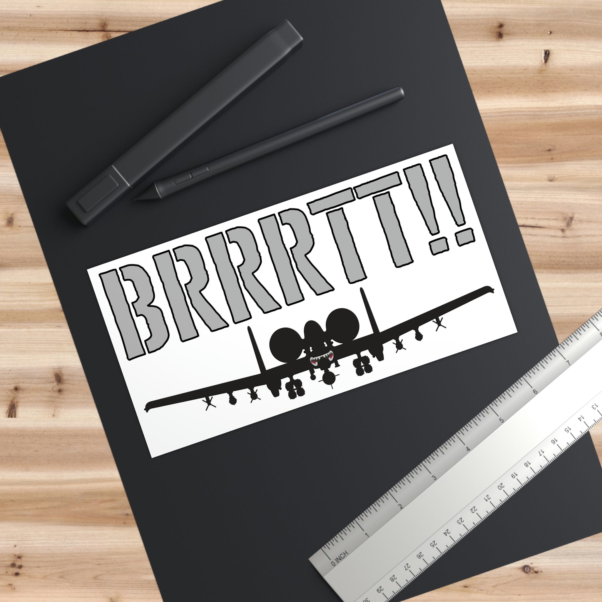 "BRRRTT!!" Bumper Stickers - I Love a Hangar
