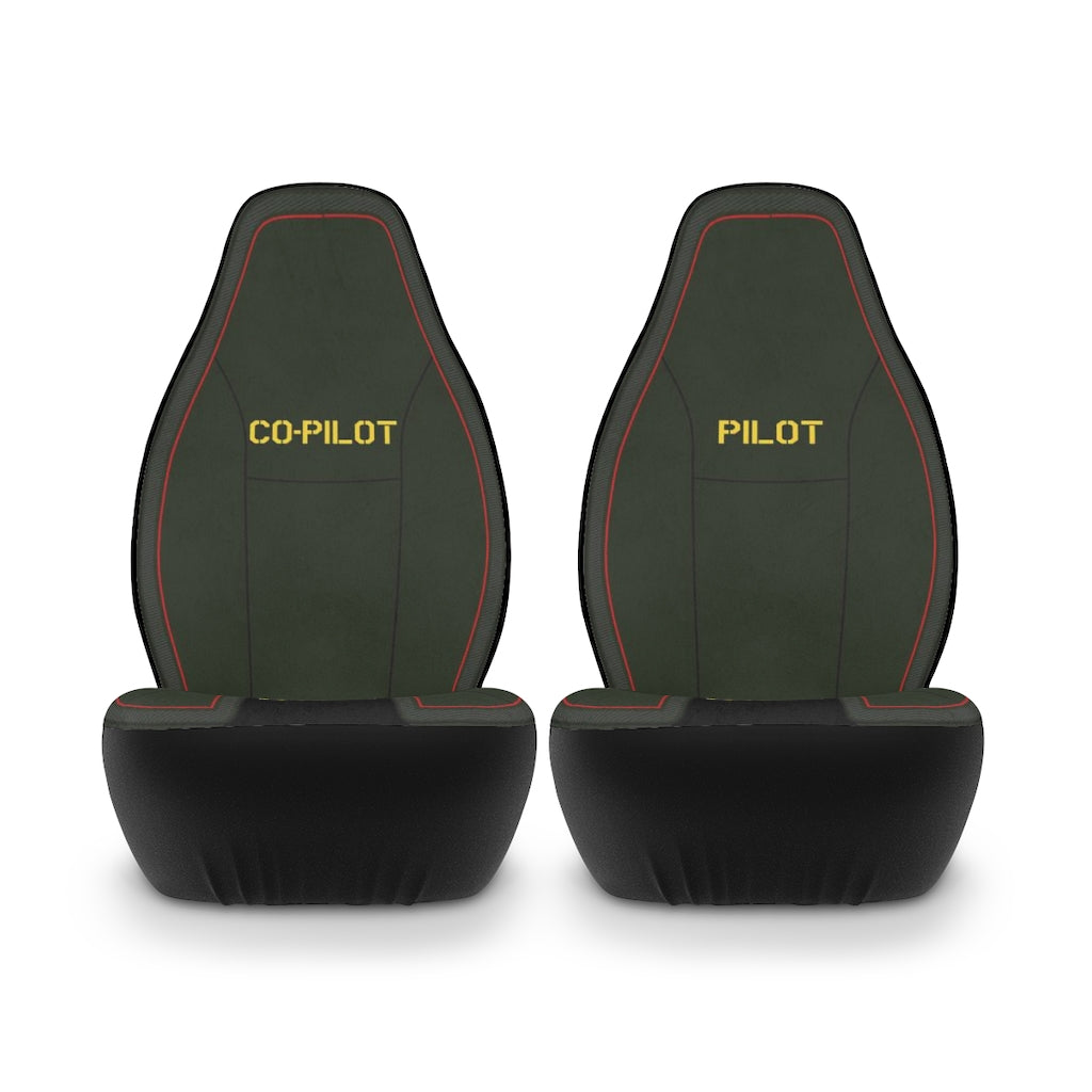 Pilot / Co-Pilot Universal Car Seat Covers - I Love a Hangar