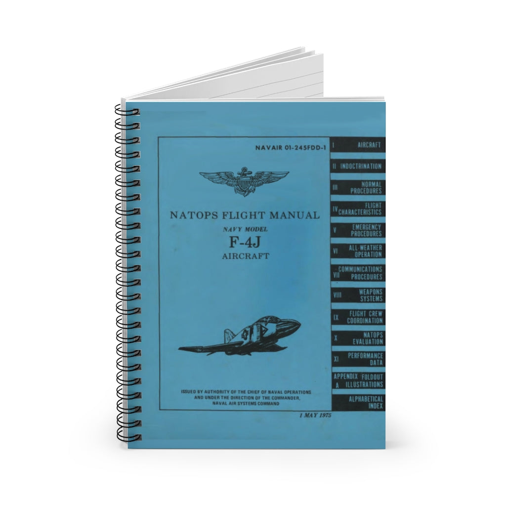 F-4J NATOPS Inspired Spiral Notebook - I Love a Hangar