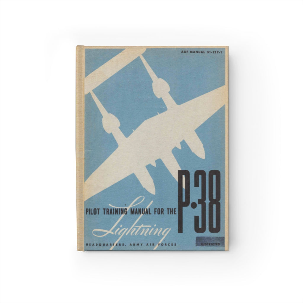 P-38 "Lightning" Inspired Hardcover Journal - I Love a Hangar