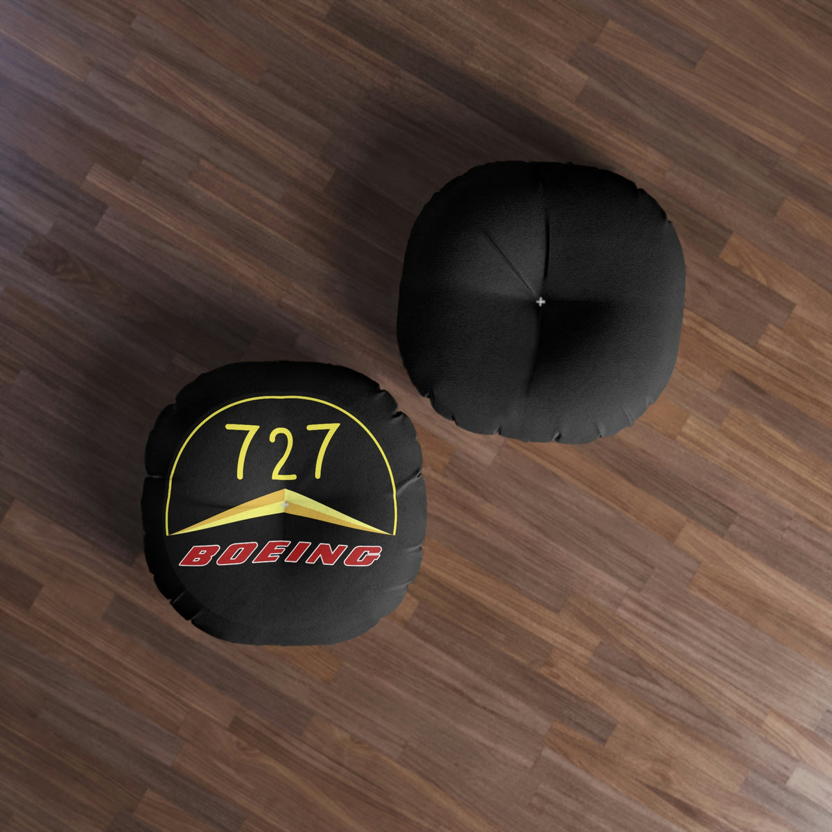 727  Tufted Floor Pillow, Round - I Love a Hangar