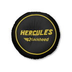 Hercules Tufted Floor Pillow, Round - I Love a Hangar