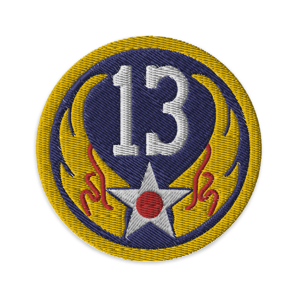 13th Air Force USAAF Embroidered Patch | I Love a Hangar