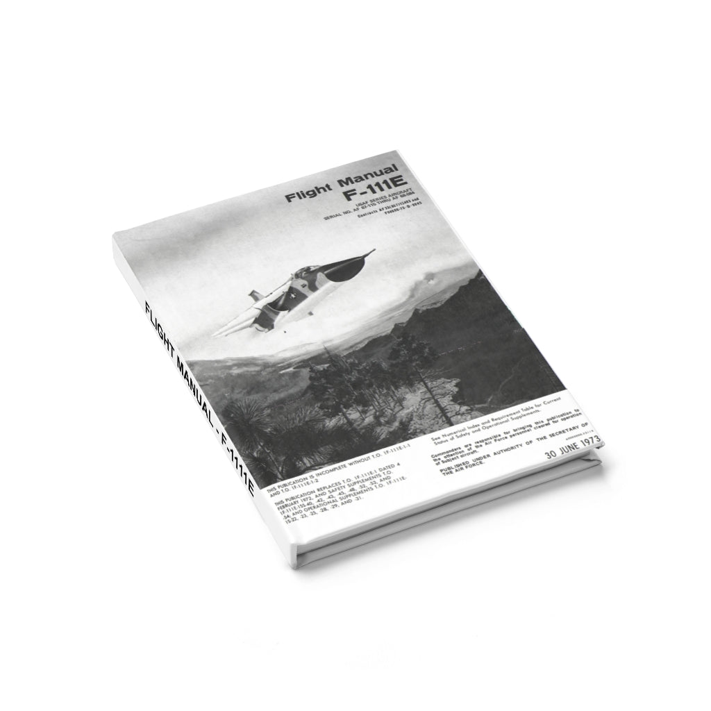 F-111 "Aardvark" Inspired Hardcover Journal - I Love a Hangar