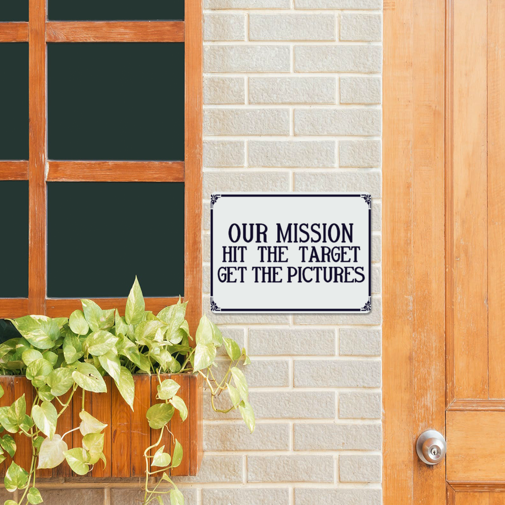 "Our Mission....." Metal Sign 16inx12in - I Love a Hangar