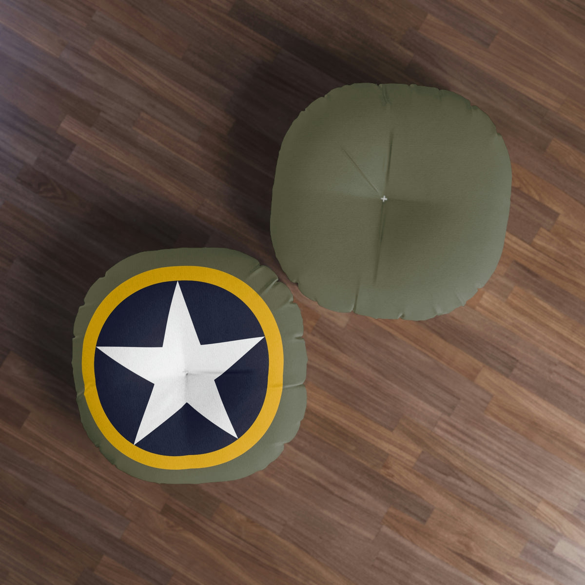 Operatoin Torch Tufted Floor Pillow, Round - I Love a Hangar