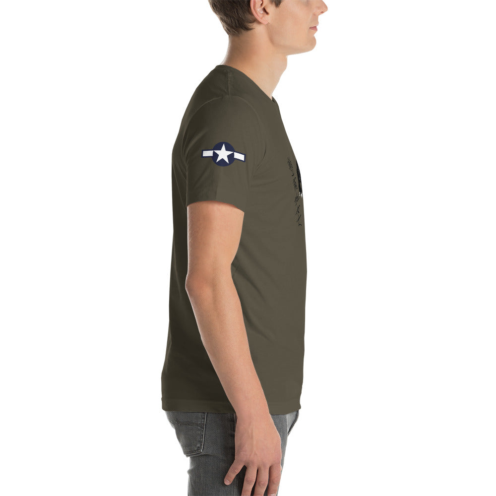 B-24 "Black Cat" 44-40704 Short-Sleeve Unisex T-Shirt - I Love a Hangar